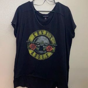 Guns N Roses Graphic Crop Top